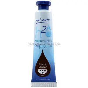 Mont Marte Water Mixable Oil Paint 37ml - Burnt Umber