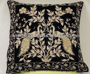 ปลอกหมอนอิงลายนกยูงปักสำหรับบ้านโรงแรมจัดงานแต่งงานรูปทรงสี่เหลี่ยม - Product Image 2