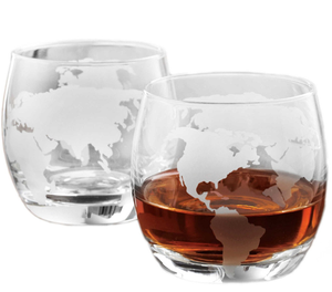 Service à guichet Unique Offre Spéciale 1 carafe en verre gravé whisky vin Globe et 4 verres à vin whisky ensemble cadeau - Product Image 6