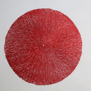 Tabletex Wholesale Placemat Hot-sale Environmental Table <strong>Mat</strong> Round 38cm PVC Hollow Placemats <strong>Dinner</strong> <strong>Mat</strong> - Product Image 4