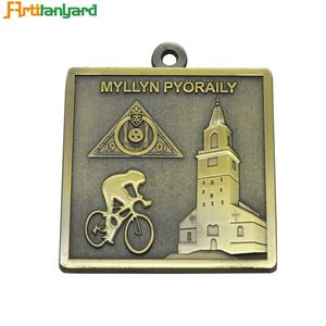 Yüksek kalite düşük fiyat paslanmaz çelik madalya özel 2 taraflı spor kupası ödülü özelleştirilmiş Golf madalya - Product Image 3