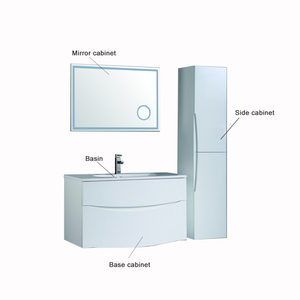 Moderne et Personnalisable Salle De Bains <span class=keywords><strong>Mur</strong></span> Accroché <span class=keywords><strong>Laque</strong></span> Vanité De Luxe - Product Image 1