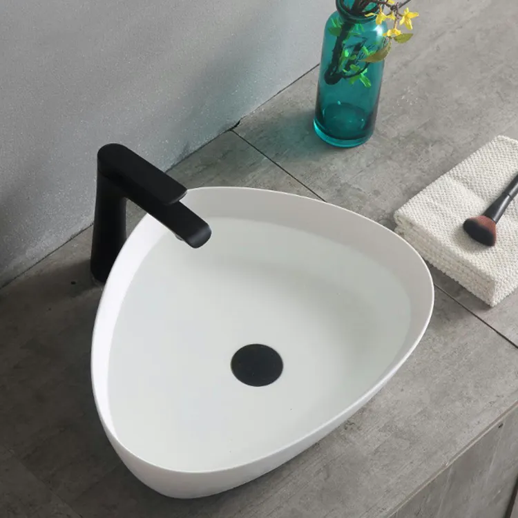 शौचालय के बर्तन सिंक एक टुकड़ा बाथरूम सिंक और countertop वॉश बेसिन