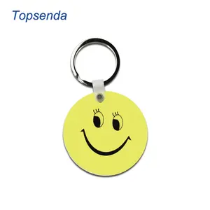 Custom Blank Sublimation Mdf Keyring,Diy Promotional Keychain, sublimation wood keyring