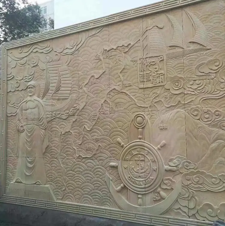 Natuurlijke Zandsteen Decoratie Voor Gebouw Zand Stone Relief Voor Muren