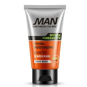 OEM oil-control refreshing nourishing male blackhead remove skin whitening face cleanser