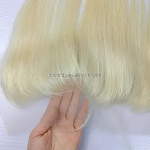 Beste verkauf top qualität unverarbeitete menschliches haar HD spitze frontal , 613 blonde farbe 13x4 spitze frontal