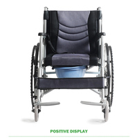 Fauteuil roulant manuel léger et pliable pour salle de bain/hôpital, livraison gratuite