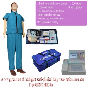 UNA nuova generazione di intelligente di tutto il corpo di rianimazione cardiopolmonare simulatore con un monitor da 4.3 pollici - Product Image 2
