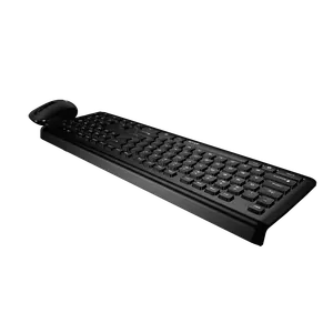 Teclado y ratón ergonómicos, inalámbricos por USB, 2,4 Ghz, para hogar y oficina