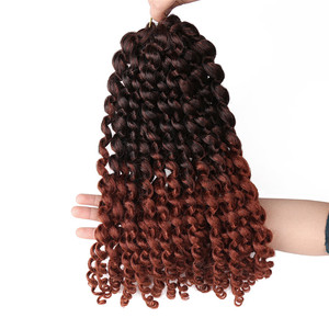 Tresses synthétiques au Crochet ombré, baguette <span class=keywords><strong>Jumpy</strong></span>, coiffure bouclée, coiffure Jumbo - Product Image 3