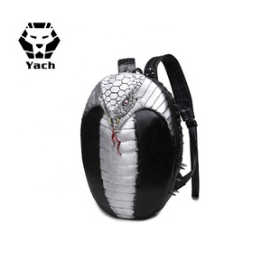 Zaino 3D con Motivo Serpente <span class=keywords><strong>Re</strong></span>, per Coppie, Sportivo, Alla Moda, per Computer, Design Originale con Pelle di Serpente - Product Image 4