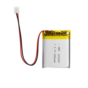 GEB 표준 Lipo 배터리 모델 충전식 603040 <span class=keywords><strong>3.7V</strong></span> 680mah 리튬 중합체 주머니 배터리 와이어 카메라 - Product Image 2