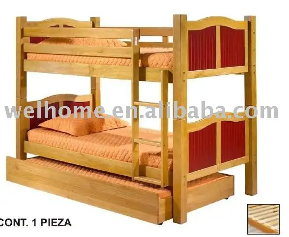 木製二段ベッド/トランドルベッド/木製家具