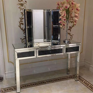 Unique Design <strong>Black</strong> Mirrored <strong>Dressing</strong> <strong>Table</strong> - Product Image 2