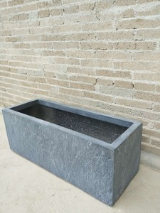 Directo de fábrica, ligero, duradero, para jardín al aire libre, <span class=keywords><strong>macetas</strong></span> rectangulares de piedra mecedora, pequeña maceta decorativa para interiores, revestimiento colgante - Product Image 5
