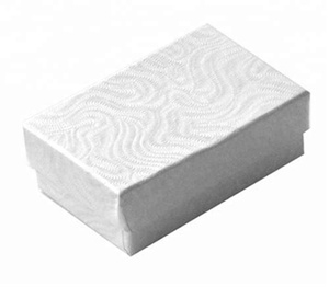 Z11-6 <span class=keywords><strong>W</strong></span> <span class=keywords><strong>2</strong></span> 1/8x1 <span class=keywords><strong>5</strong></span>/8x 3/4 "nhỏ màu trắng Swirl tông giấy trang sức trình bày hộp trắng Swirl bông đầy hộp - Product Image 2