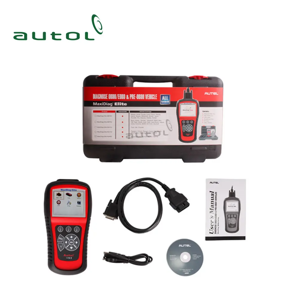 Distributor autel maxidiag elite md802 md 802 Scan Tool Full engine transmission ABS Airbag diagnostic machine for all cars