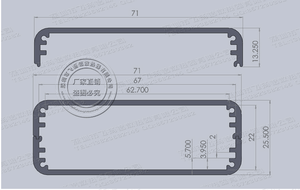 Алюминиевая коробка корпуса pcb штранг-прессования AK-C-C15 электроники корпус - Product Image 5