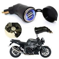 Prise allume-cigare pour moto BMW 12-24V 3.3A avec indicateur LED Chargeur USB double