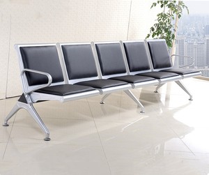 Sillas de PU de color mixto, silla de espera para aeropuerto de metal público - Product Image 2