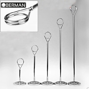 Peralatan katering stainless steel buffet pernikahan nama tag, meja berdiri, bendera meja berdiri - Product Image 3