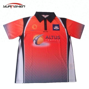 Custom mens sublimación pesca camisa jersey - Product Image 3