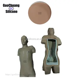 China manufacturer life casting silicone rubber for making human body skin layer