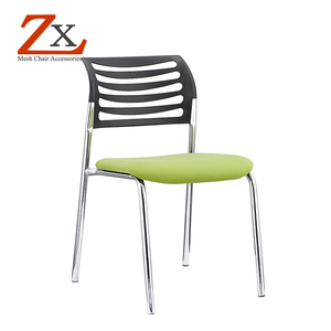 Tela recepcionista con marco de cromo silla de malla - Product Image 6