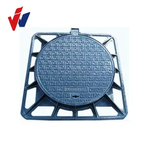 Ductile Iron Double Seal Solid Top Medium Duty Manhole Frame And Cover