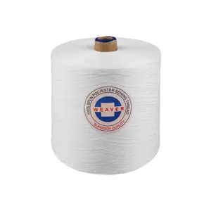 Trung Quốc Bán Buôn Polyester Spun Sợi Đóng Virgin Sewing Chủ Đề 32/1 Đối Với Dệt Áo Khoác Giày Dép Chăn