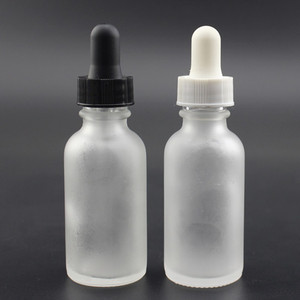 Bouteille en <span class=keywords><strong>verre</strong></span> dépoli transparent 1 Oz avec compte-gouttes en <span class=keywords><strong>verre</strong></span> calibré noir avec marquage de mesure 1ML - Product Image 2