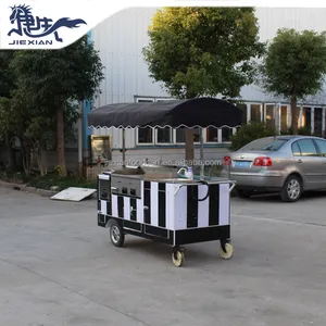 JX-CR180 Shanghai Jiexian mobile rimorchio gelato succo d'arancia carrello succo di distributore automatico auto