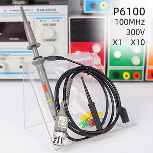 P6100 Hoge Precisie Oscilloscoop Probe 1X 10X 100Mhz Alligator Clip Test Probe