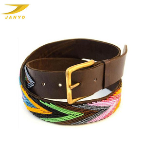 Bán buôn nâu Ấn Độ vành đai phụ kiện thêu Ấn Độ hạt vành đai - Product Image 2