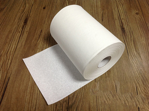 Toallas de papel enrolladas duras blancas comerciales de 1 capa, Rollo Jumbo de puntos, tejido de pulpa de madera virgen, inodoro para instalaciones sanitarias de oficina - Product Image 4