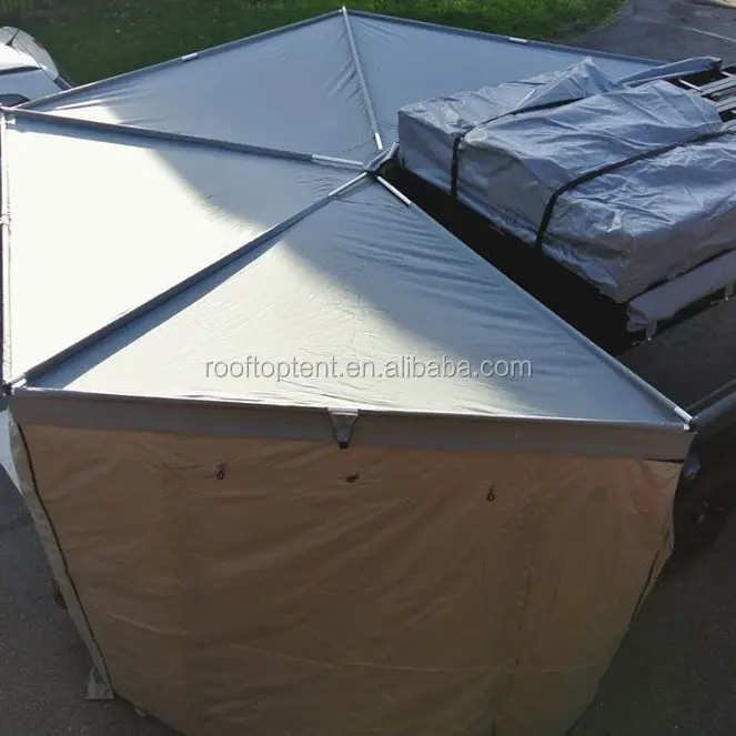 Brandvertragende Auto Tent Hot Koop Auto Side Luifel/Foxwing Luifel Met Bijlage Kamer
