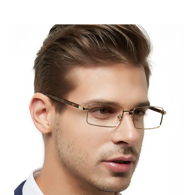 fashionable optical eyeglass frames as adults eyewear full rim eyeglass frame wholesale men silver color custom made eyeglass