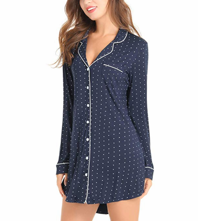 Navy blue wave point