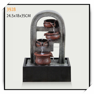 2017 Resina Pequeña cabeza de león Fuente de Interior - Product Image 3