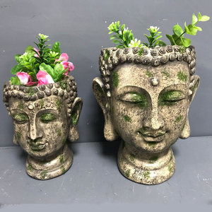 Artificielle mini taille maison décorative <span class=keywords><strong>bouddha</strong></span> tête <span class=keywords><strong>fleur</strong></span> <span class=keywords><strong>pot</strong></span> - Product Image 1