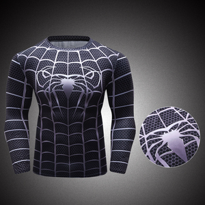 Cody Lundin manica lunga supereroe Spiderman compressione T Shirt <span class=keywords><strong>uomo</strong></span> <span class=keywords><strong>Fitness</strong></span> Body Building <span class=keywords><strong>abbigliamento</strong></span> top - Product Image 5