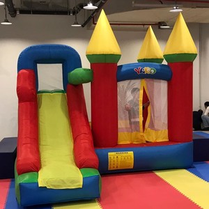 Trẻ Em Giá Rẻ Đồ Chơi Khu Dân Cư Inflatable Trampoline Nhảy Nhà <span class=keywords><strong>Bouncy</strong></span> <span class=keywords><strong>Castle</strong></span> Với Slide - Product Image 2