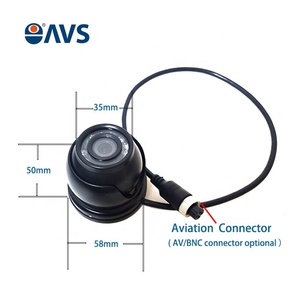 Cámara de domo IR CMOS AHD 1080P <span class=keywords><strong>2MP</strong></span>, Color negro, cúpula frontal con micrófono y Cable de avion 4P - Product Image 6