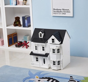Meubles en bois rose <span class=keywords><strong>1</strong></span>/12 Maison de poupée <span class=keywords><strong>miniature</strong></span> Jouets pour enfants Ensembles Maison de rêves en bois - Product Image 2