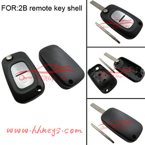 2 boutons de cas de logement clé de carte à puce distant Pour Renault Laguna - Product Image 1