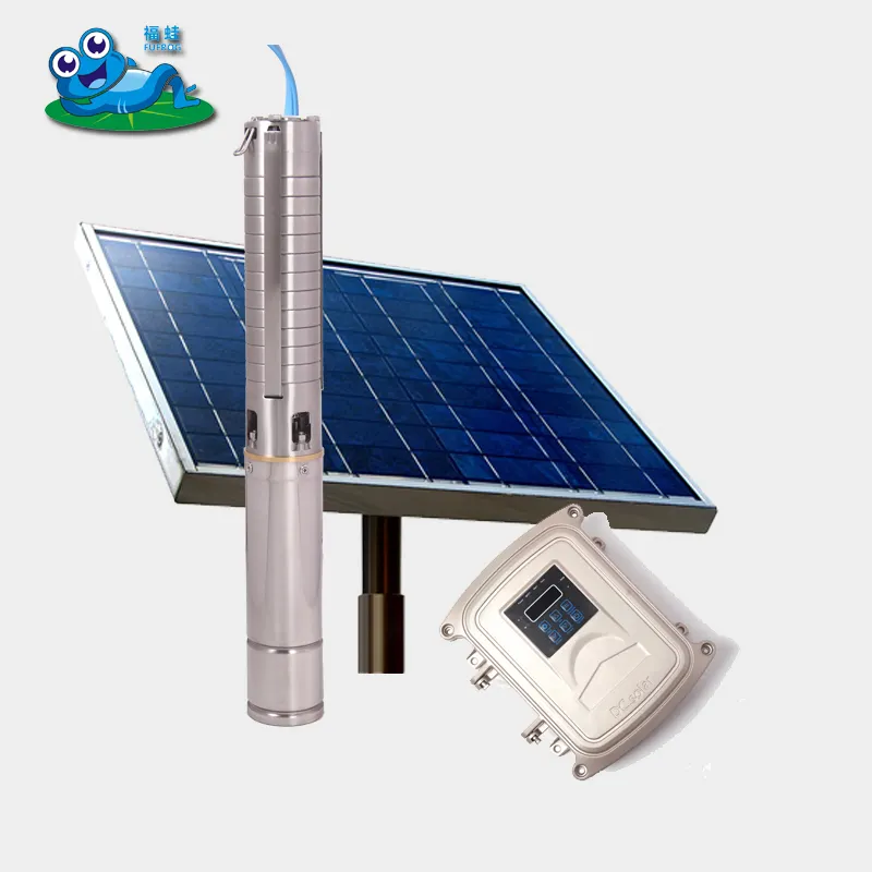 Dc Solar Dompelpomp 2 Hp, 1500W Zonne-energie Irrigatie Pomp, Automatische Waterpomp