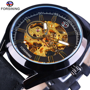 Forsining-Reloj de pulsera para hombre, deportivo, informal, resistente al agua, automático, de marca superior, de lujo, con esqueleto mecánico, 2017 - Product Image 3