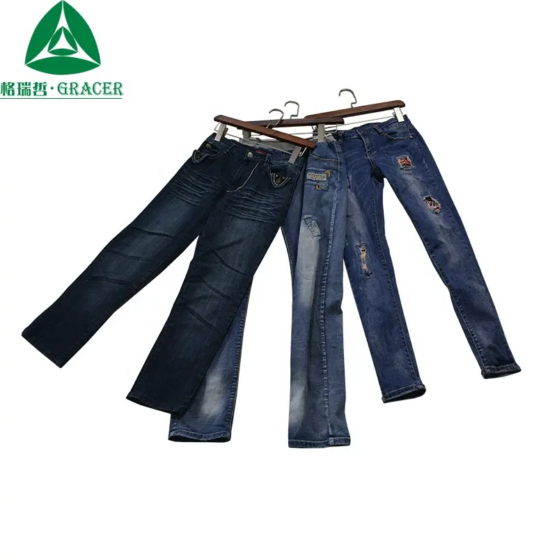 جينز مستعمل عالي الجودة للبيع بالجملة ملابس مربوطة مستعملة للبيع بالجملة