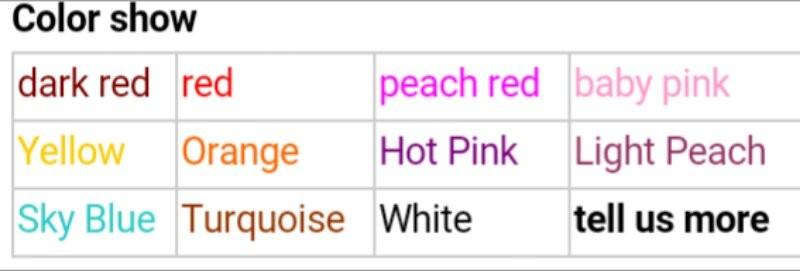 N'importe quelle couleur